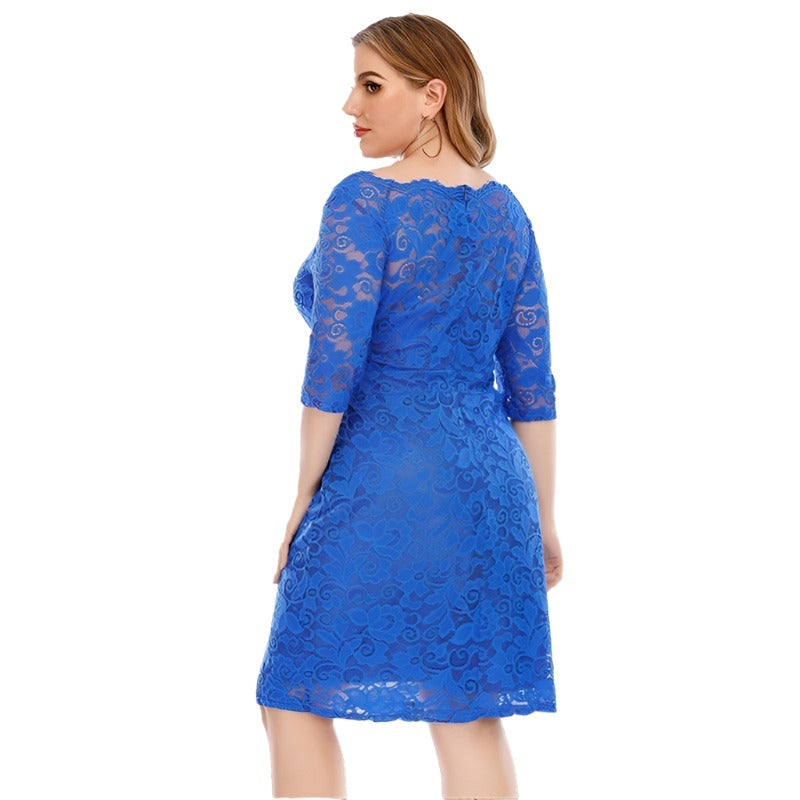 Lace Mid-length Dress