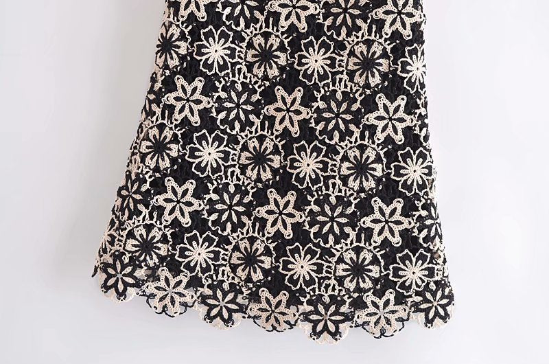 Crochet Mini Dress - AshiVend