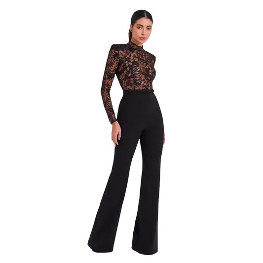 See-through Lace Jumpsuit